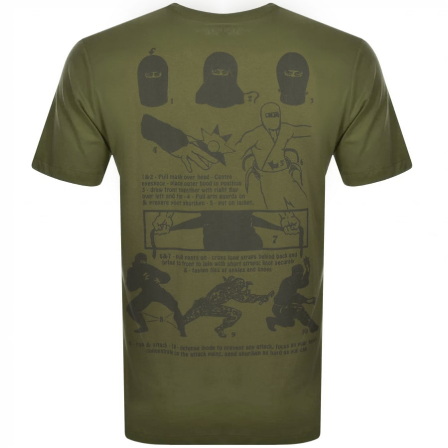 Alternative Image for ProductEdwin Shinobii Logo Short Sleeve T Shirt Green3